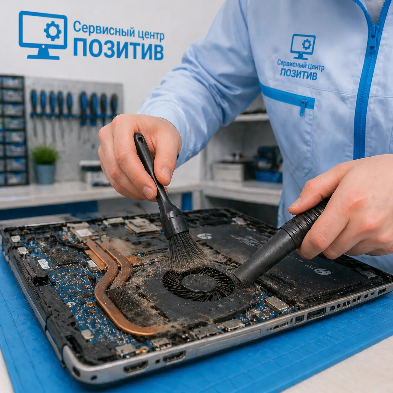 чистка ноутбука HP в Новодвинске