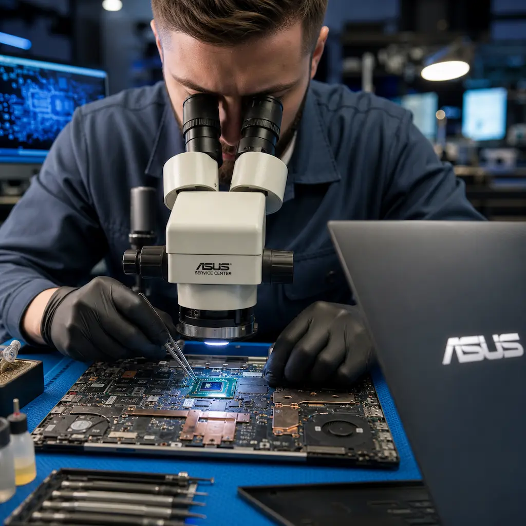 Замена видеокарты ноутбука Asus в Новодвинске