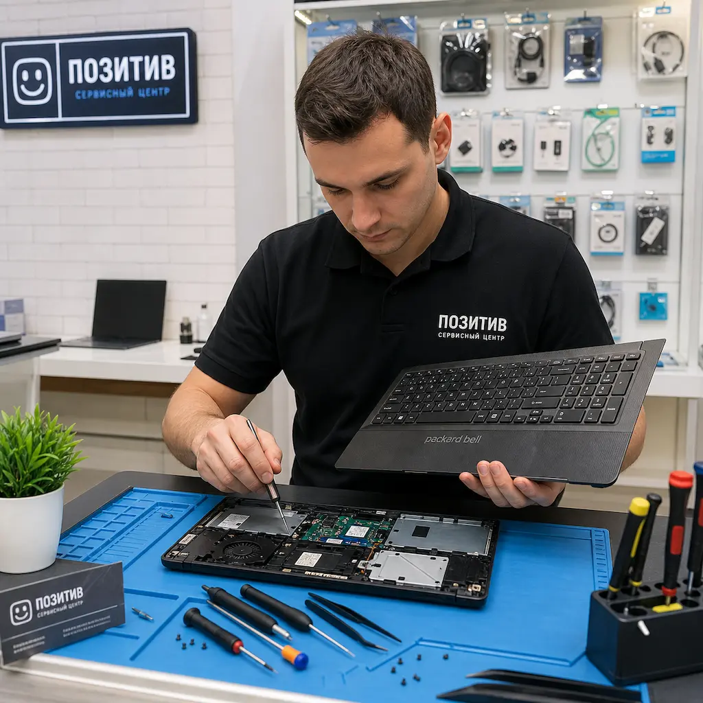 заменить клавиатуру на ноутбуке Packard Bell в Новодвинске