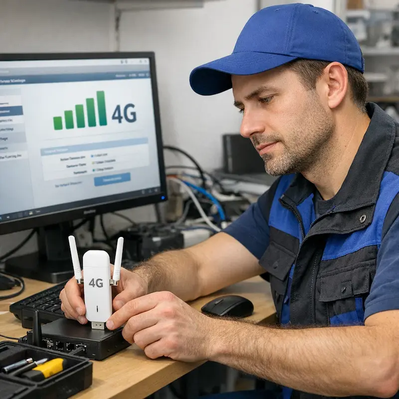 Настройка LTE модема в Новодвинске