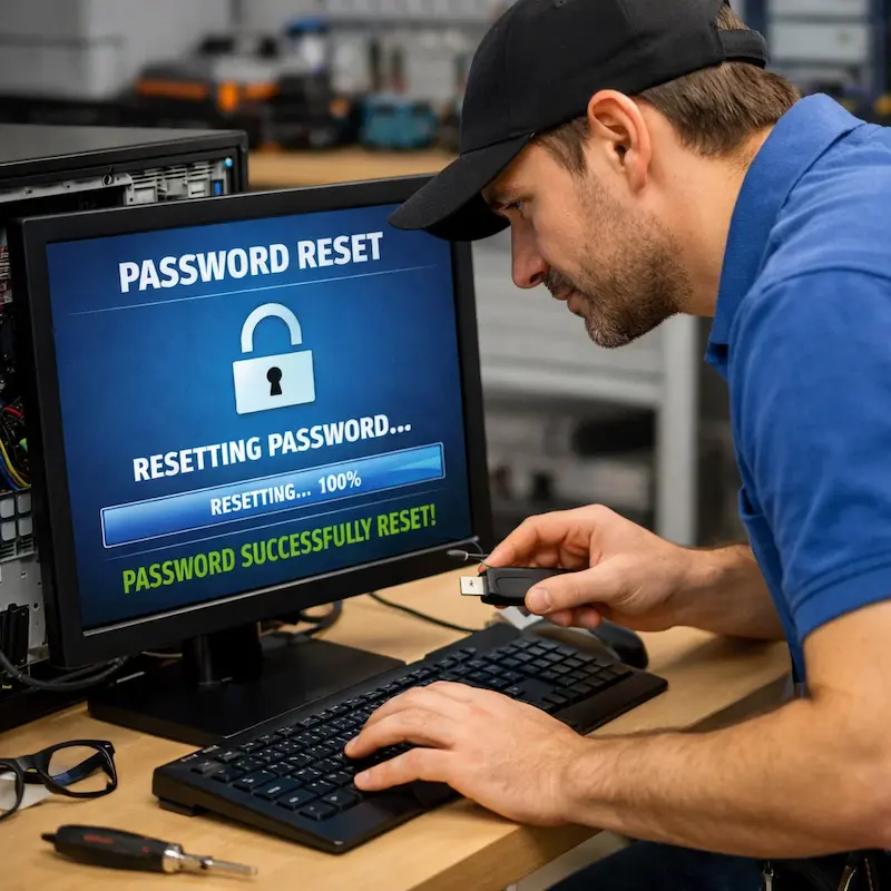 Сброс пароля от компьютера в Новодвинске