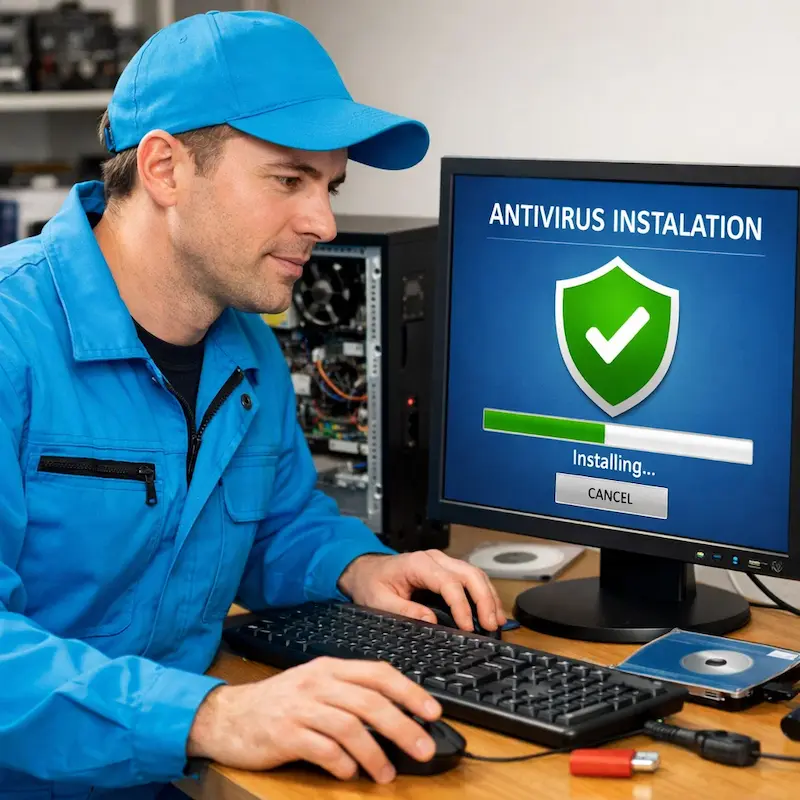 Установка антивируса на ноутбук в Новодвинске