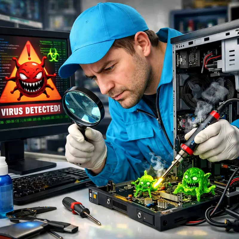 Вылечить компьютерный вирус в Новодвинске